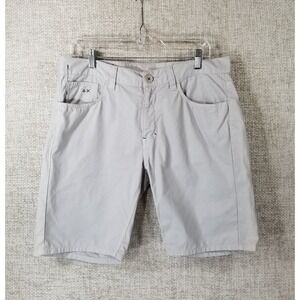 Sun68 Flat Front Chino Shorts Men's 33 Gray 100% Cotton Pockets